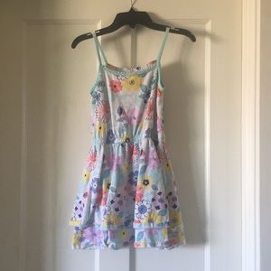 Girls flower causal dress Gymboree sz 7